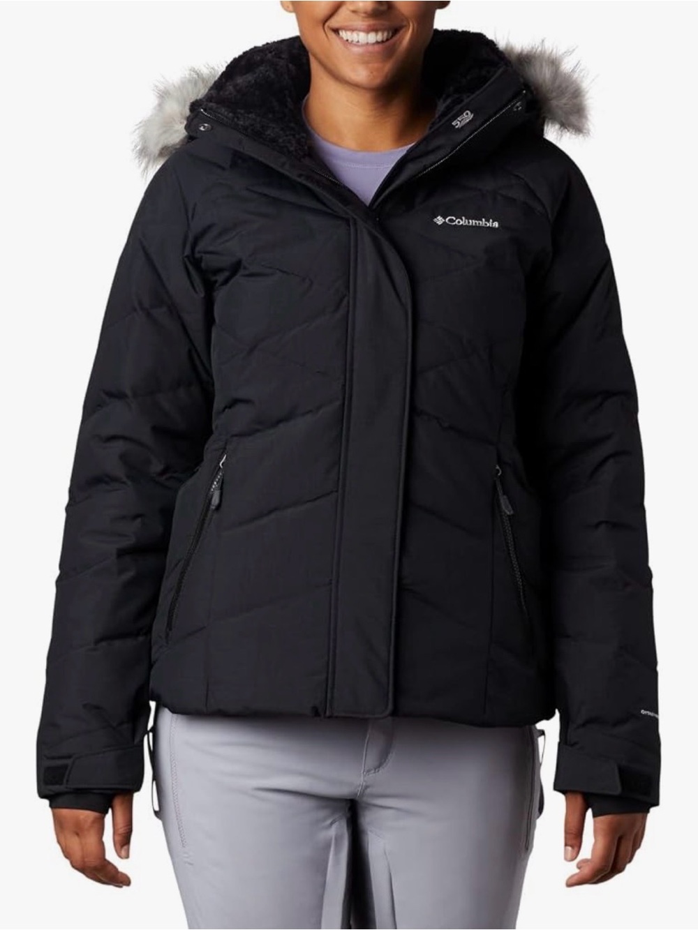Columbia Women's Lay D Down Hooded Winter Jacket Small